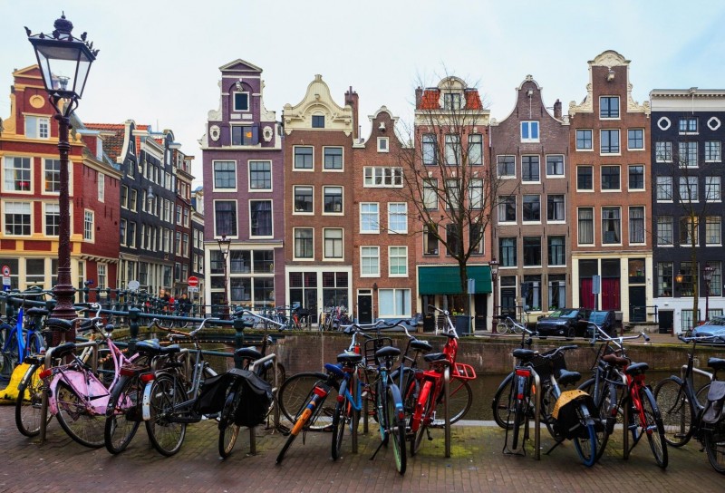 Rowery w Amsterdamie.