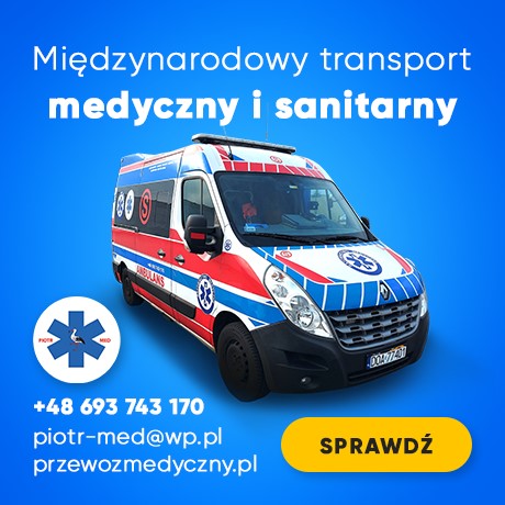 Transport medyczny i sanitarny międzynarodowy.