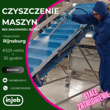 PRACA BEZ JĘZYKA czyszczenie maszyn