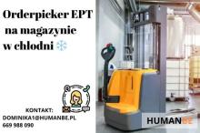 Orderpicker EPT na magazynie w chłodni ️