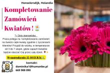 kompletowanie zamówień - kwiaty