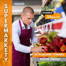 WYKŁADANIE TOWARU - NOCNA ZMIANA - AMSTERDAM