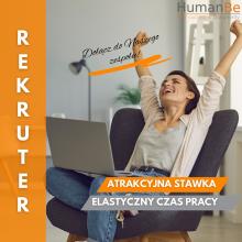 REKRUTER - PRACA BIUROWA - ZDALNA - OD ZARAZ