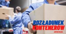 Rozladunek /zaladunek kontenerów w magazynie