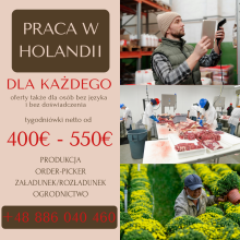 PRACA W HOLANDII DLA KAŻDEGO!
