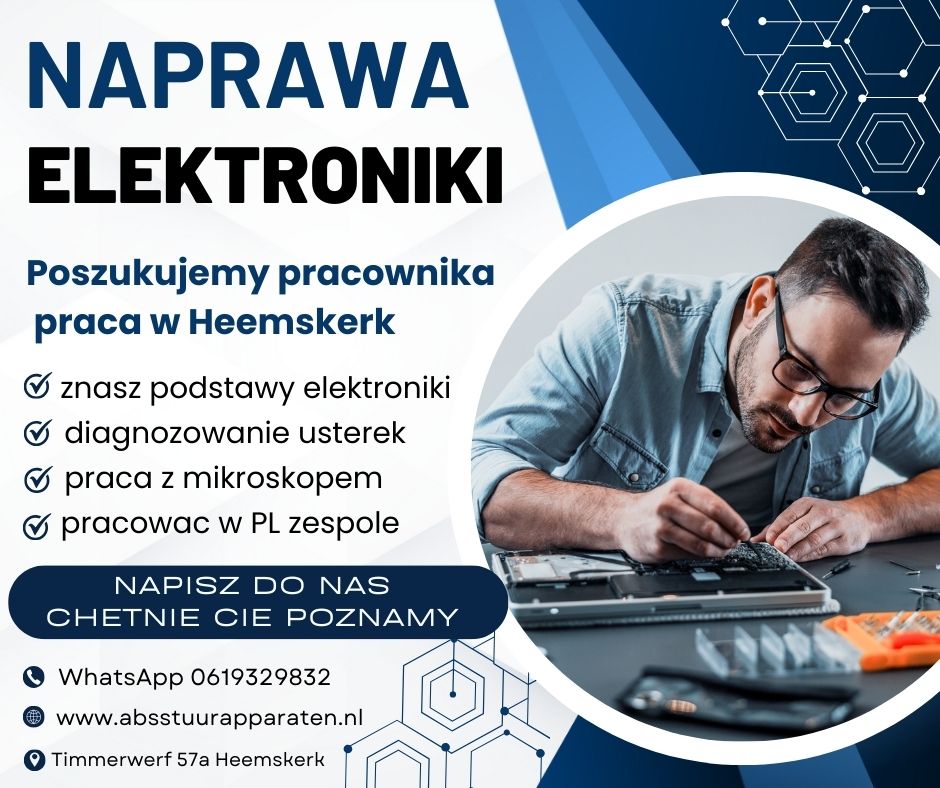 Praca dla elektronika w Nord Holand