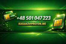 Zarejestrowane karty SIM/eSIM, złote numery i inne