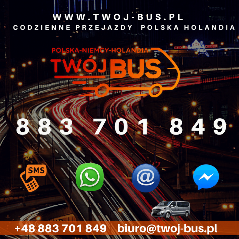rezerwacje@twoj-bus.pl  (rezerwacje@twoj-bus.pl), Holandia, Polska