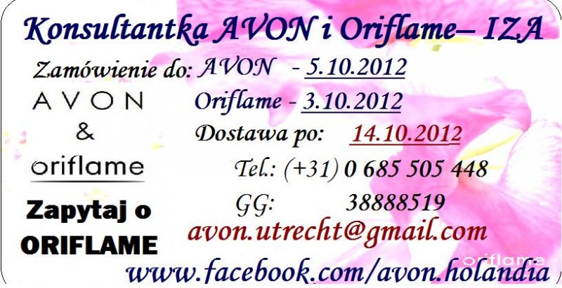 AVON I ORIFLAME CAŁA HOLANDIA