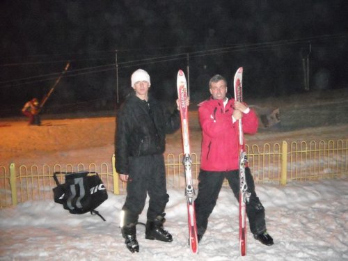Narty ja z bratem