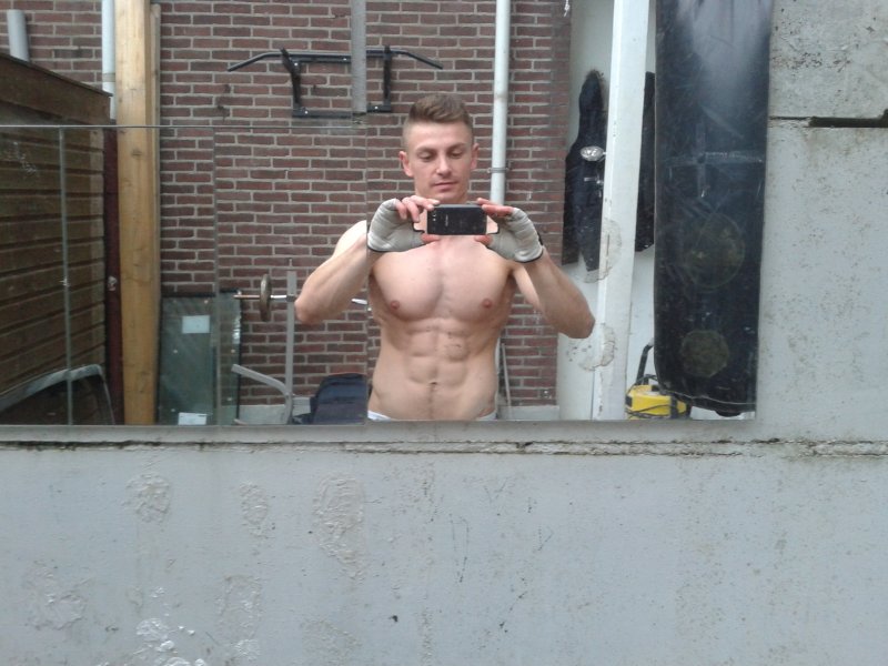 before hard workout ..