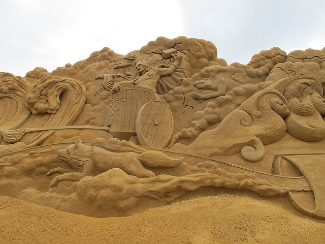 Rzeźby z piasku w Zandvoort
