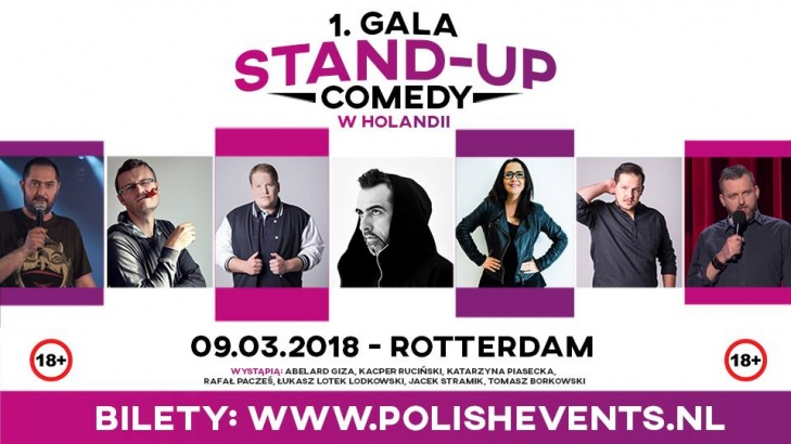 1. Gala Stand Up w Holandii: w Rotterdamie wystąpi wielu polskich artystów 