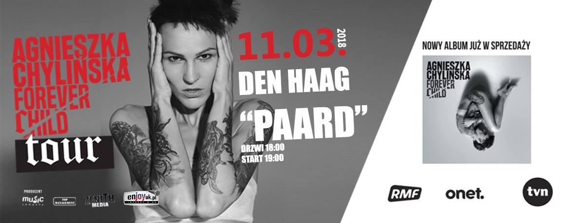 Agnieszka Chylińska | FOREVER CHILD TOUR | Paard | Haga | 11.03.2018 r.