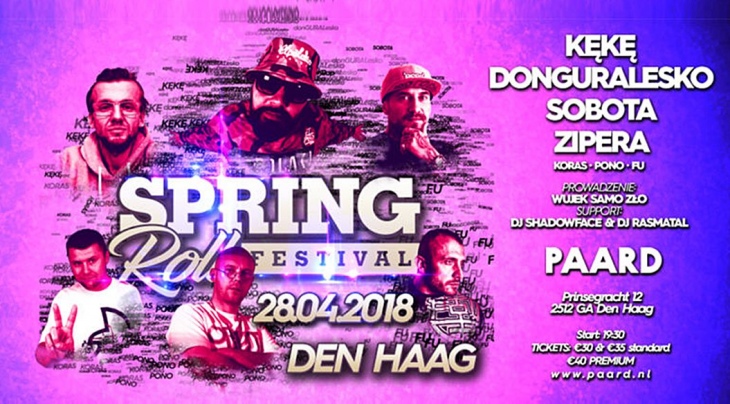 Spring Roll Festival 2018: KęKę, Sobota, DonGURALesko, Zipera