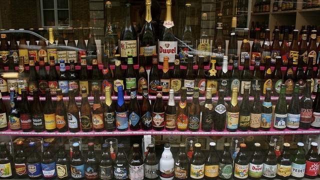 Duży wybór belgijskich piw