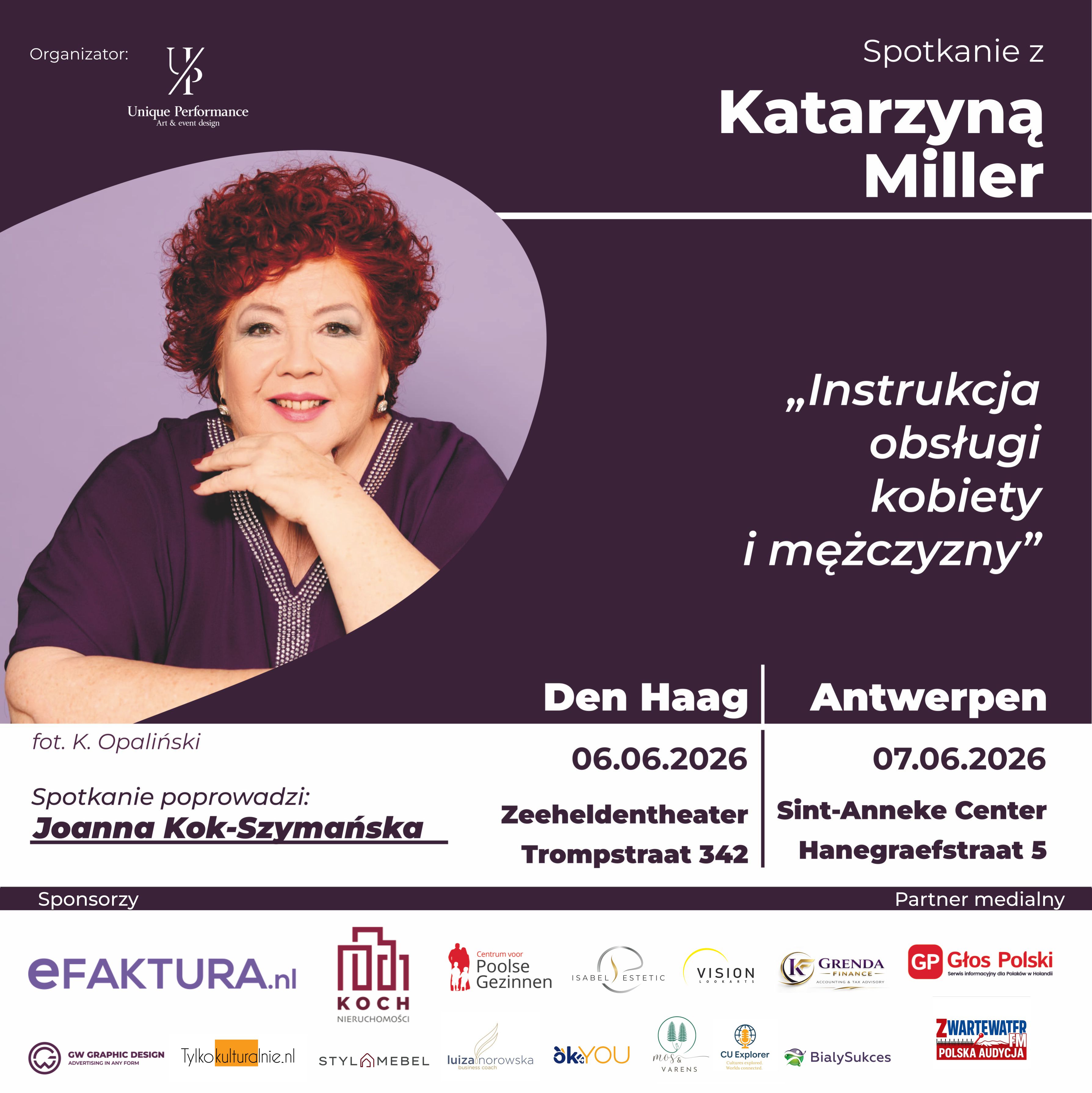 Katarzyna Miller w Hadze i Antwerpii