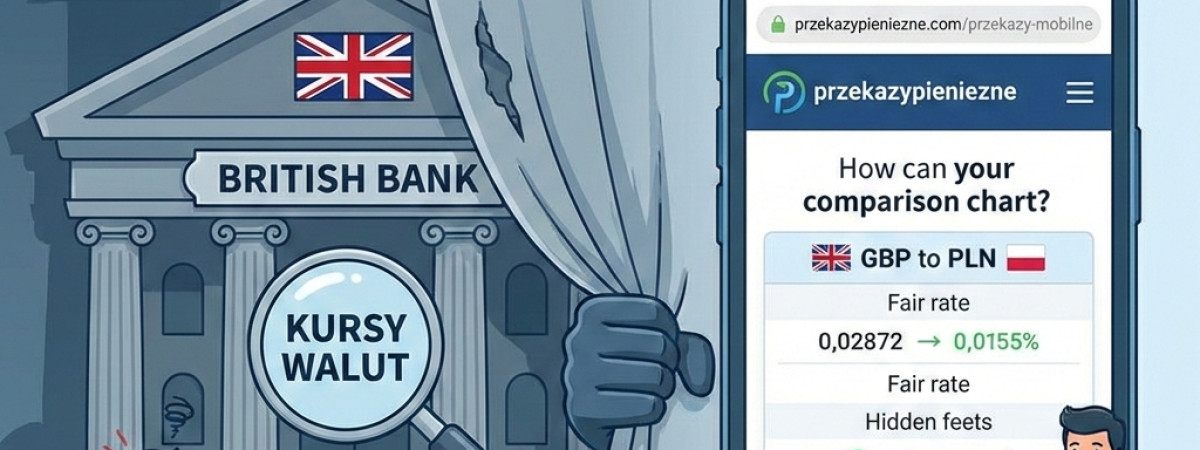 Ukryty podatek od emigracji. Dlaczego Twój brytyjski bank nie chce, żebyś sprawdzał kursy walut?