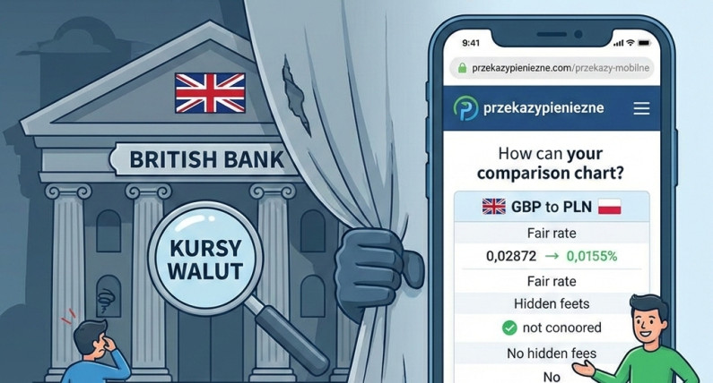 Ukryty podatek od emigracji. Dlaczego Twój brytyjski bank nie chce, żebyś sprawdzał kursy walut?