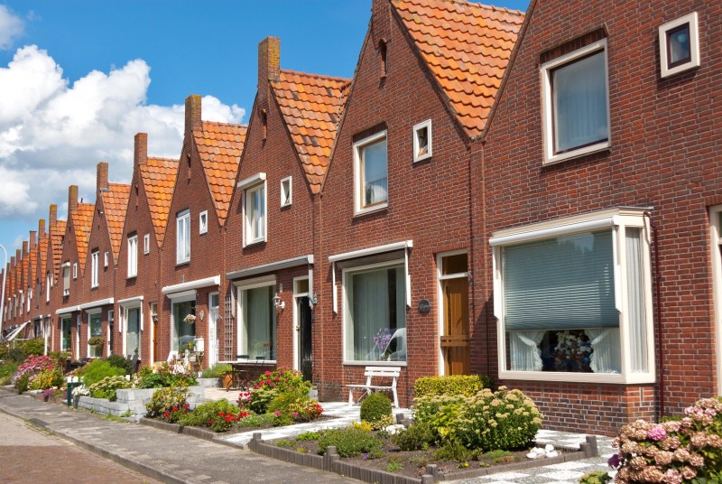 Typowy dom rodzinny w Niderlandach.