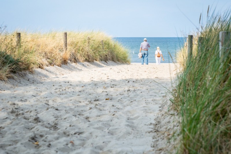 Plaże w Niderlandach mają specyficzny urok.