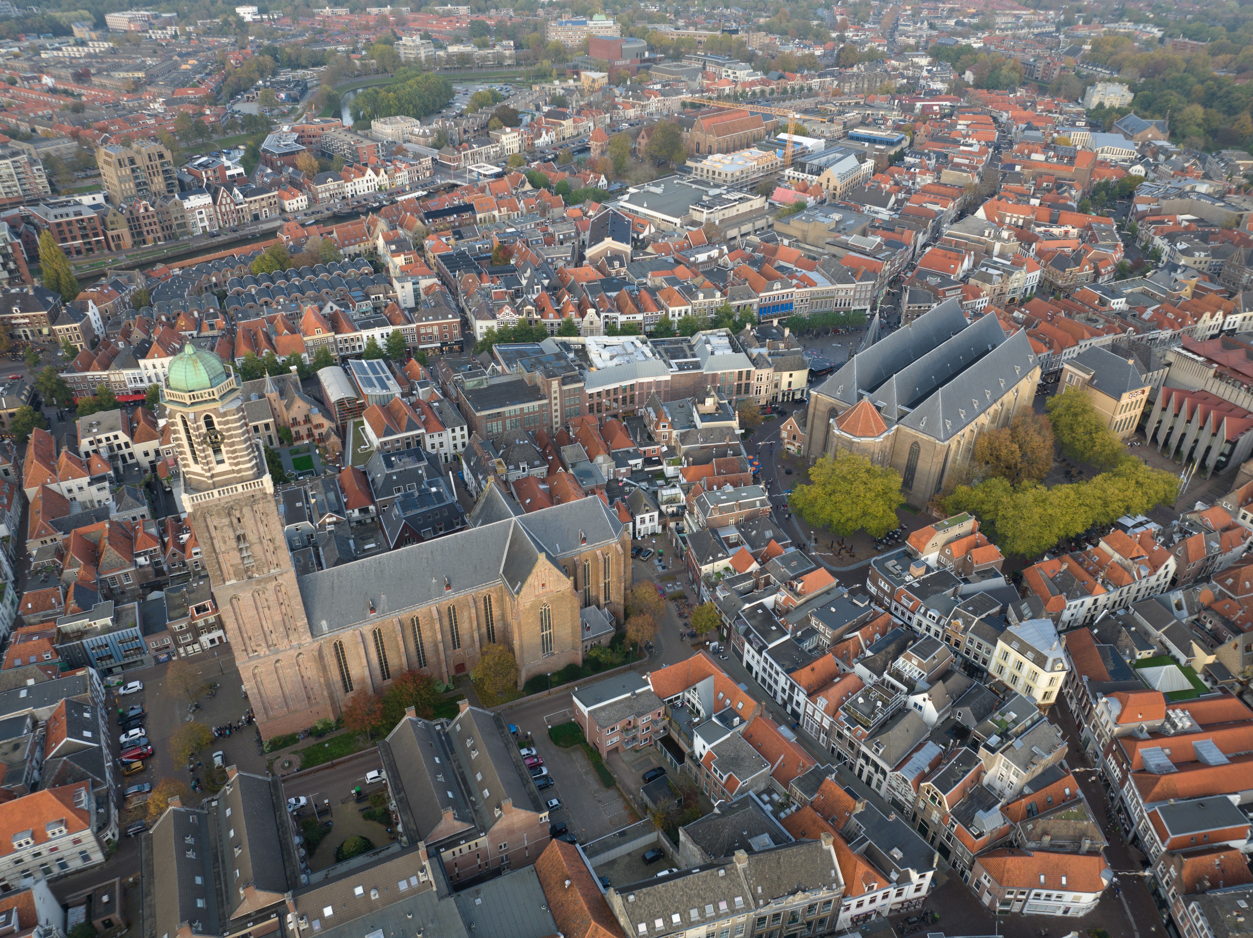 Zwolle z lotu ptaka.