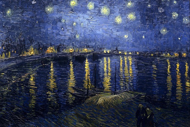 Gwiaździsta noc nad Rodanem - Vincent van Gogh
